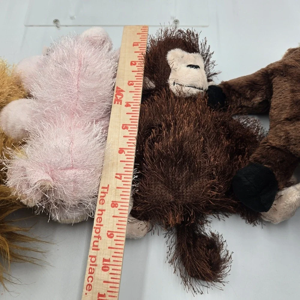 Ganz Webkinz Retired Lot Pig Moose Monkey Lion Stuffed Plush 8